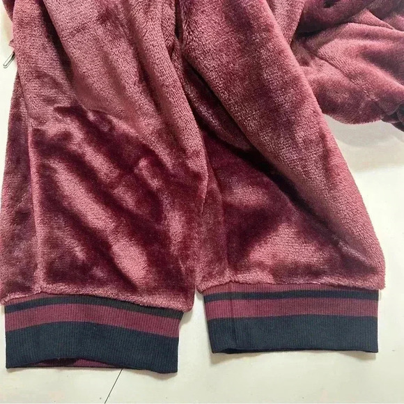 I.N.C Women Fuzzy Port Wine Casual PJ Joggers Soft Elastic Ankle Cuff Size XXL - Picture 7 of 11